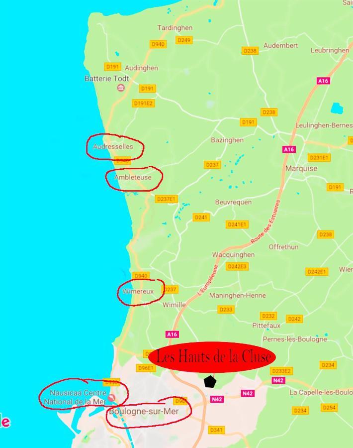 Les Hauts De La Cluse Wimille Esterno foto